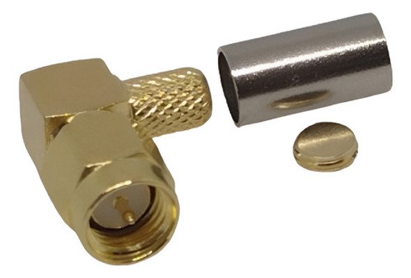 Conector Sma Macho 90° Crimp Rg58 0