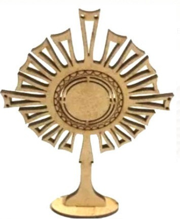 Pack 85 Ostensório 10cm Religioso Religião Enfeites Decoraçã 0