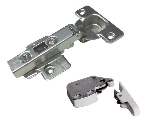 Bisagra Push Hafele 3d (2 Un) + Reten Puerta (1 Un) Codo 0 0