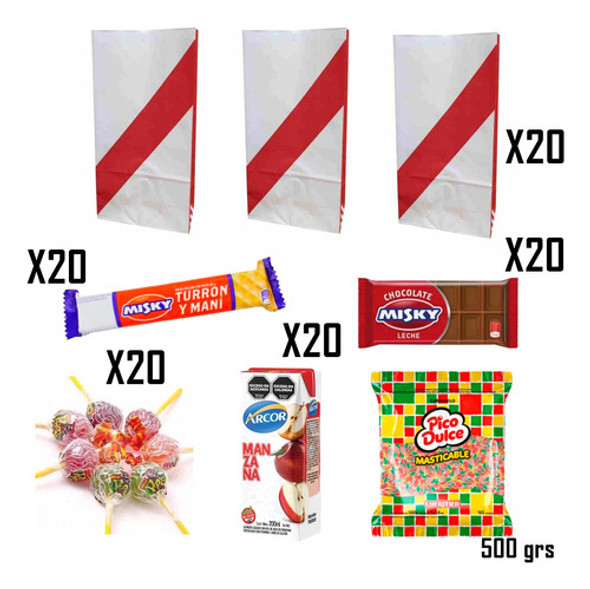 Combo Golosinera River Premium Platinum Cumpleaños X20 1