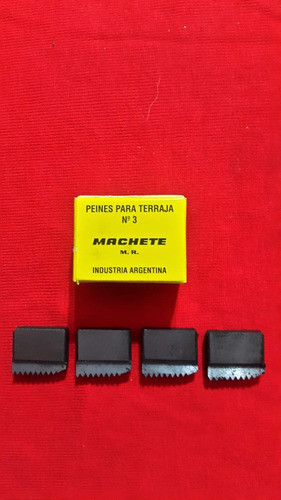 Juego De Peines Para Terraja Numero 3-machete De 1/2 Bspt 0