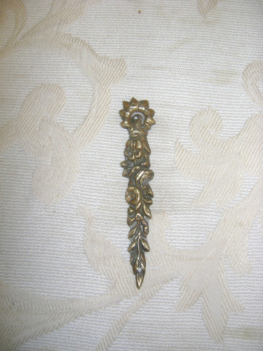 Antiguo Aplique Bronce Macizo Para Mueble, Vitrina Francia 1