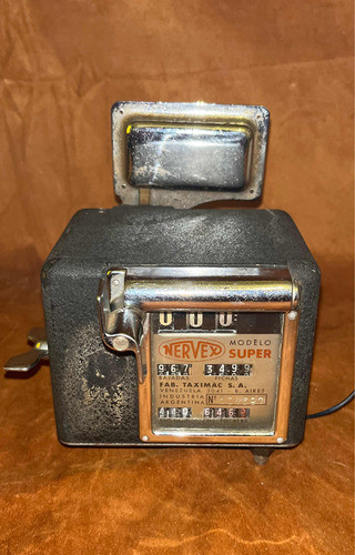 Reloj Fichero Detaxi Antiguo Funcionando Impecable 1