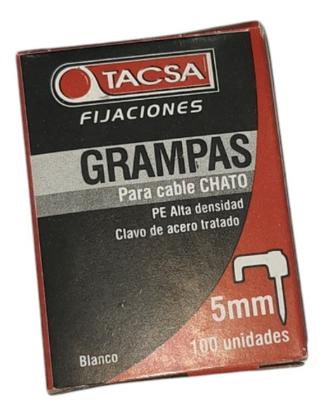 Grampa Para Cable Chato 5 Mm Tacsa 0