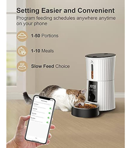 Comederos Automáticos Para Gatos Petory Wi-fi - Dispensador 1