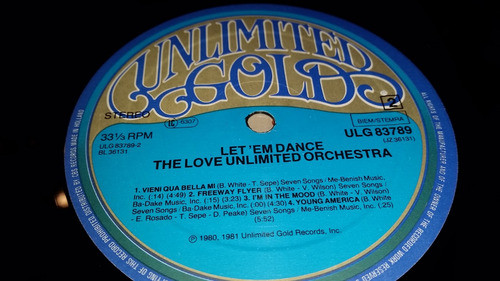 Love Unlimited Orchestra Let Em Dance Lp Vinilo Europe 1981 1