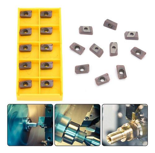 10 Insertos De Puntas De Carburo Cnc Cortadores Para Acero 1