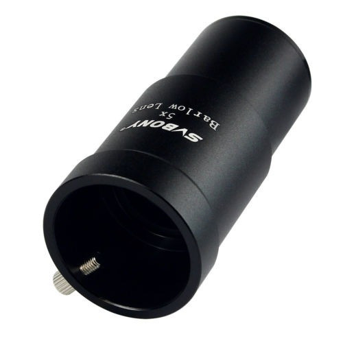 ¿2pcs 1.25? (31,7 Mm) 5 X Magnificación Barlow Lente Metal P 1