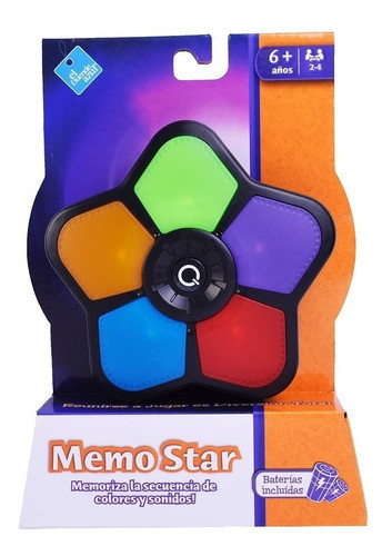 Juego De Memoria Con Luz Y Sonido Memo Star Duende Azul 7530 0