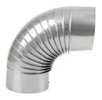 Curva Codo 90º Chapa 3 PuLG 75mm Hermetica Galvanizada $ 0