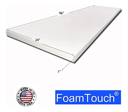 Espuma Para Tapicería Foamtouch 1x24x96hdf, 1 Unidad (paquet 1