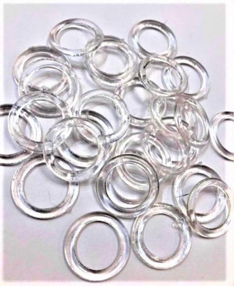 Argollas P/ Corpiños 10mm X 100 Unidades Transparte Plastico 0