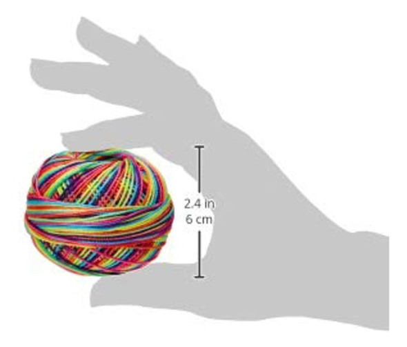 Manos Prácticas Lizbeth Cordonnet Cotton 3 Rainbow Splash 1