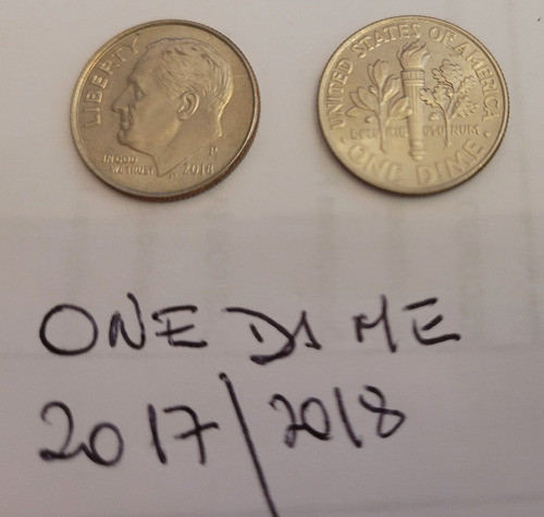 Monedas  One Dime  Año 2017/18 Usa 0