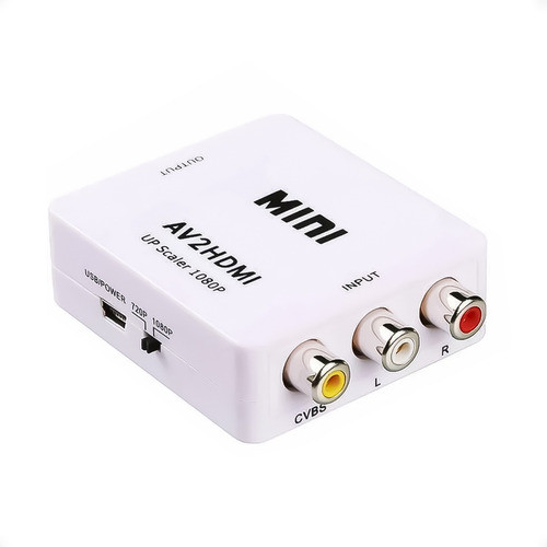 Adaptador Convertidor Conversor  Rca A Hdmi Audio Video Otec 0