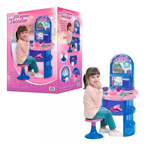 Nuevo Set Tocador De Belleza De Juguete Nenas Niñas 0