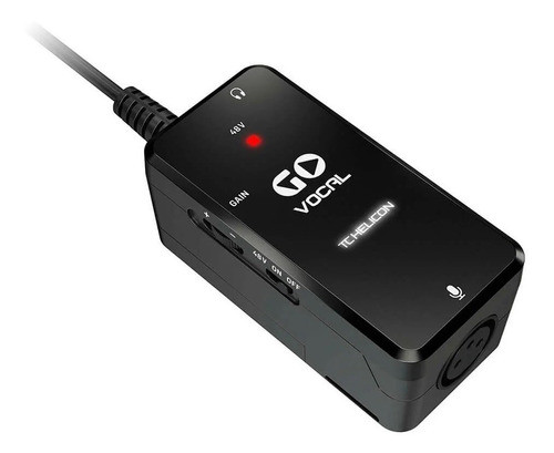 Interface De Áudio Tc Helicon Go Vocal Para Microfone 1