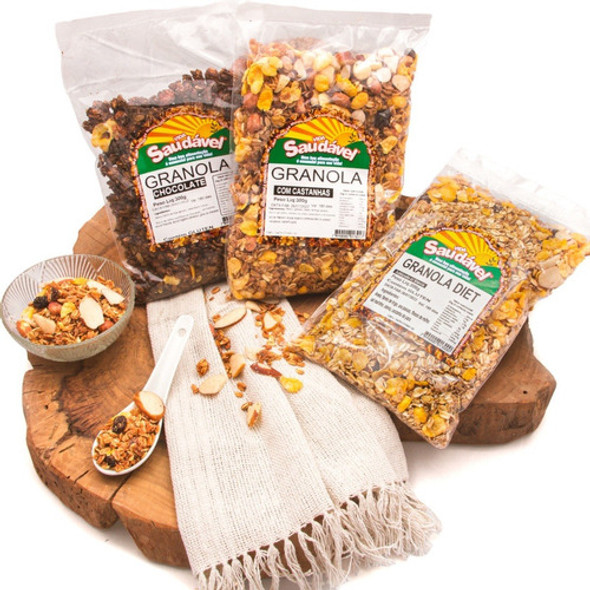 2 Granola Com Castanhas Do Para E Mix Cereais Caseira 1kg 0