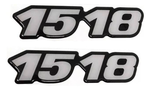 Kit Emblema 1518 Mercedes Benz Antigo Caminhão Resinado 0