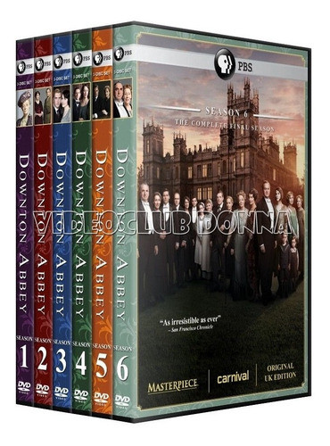 Downton Abbey Serie Completa 1/2/3/4/5/6 Dvd Latino Navidad 0