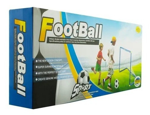 Arco De Futbol Sport Con Pelota 14 Cm Inflador 1