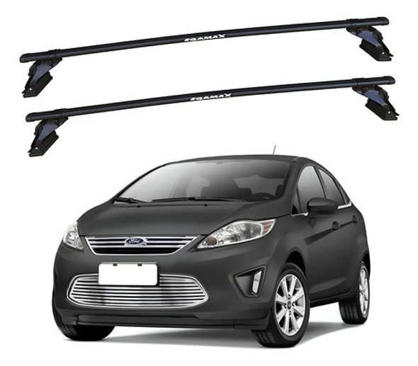 Barras De Techo Eqmax Acero Ford Fiesta H/s 2013+ Negro 0