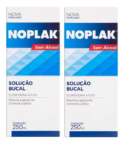 Kit Noplak Solução Bucal Sem Álcool Com 2un De 250ml Cada 0