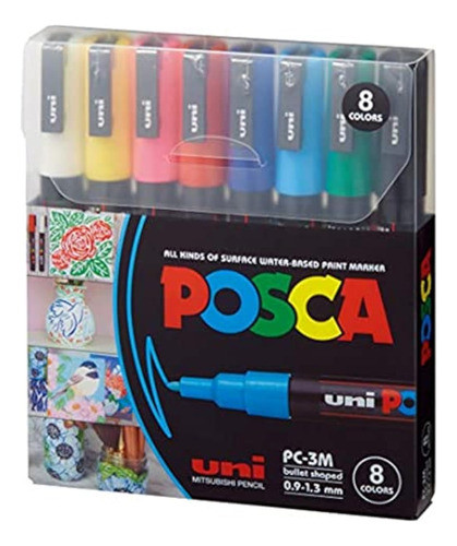 Posca Juego De Marcadores De Pintura Acrílica, 8 0