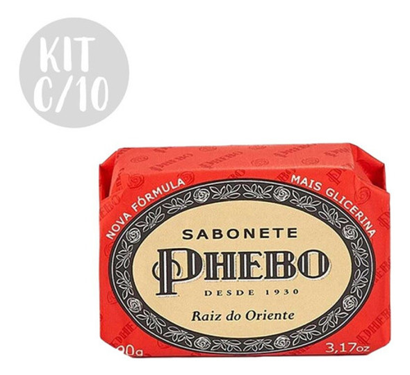 Kit C/ 10 Sabonetes Em Barra Raiz Do Oriente Phebo 90g 0