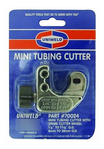 Mini Cortadora Caños Cobre Refrigeracion Uniweld 3/16 1-1/8 0 Mini Cortadora Caños Cobre Refrigeracion Uniweld 3/16 1-1/8 0