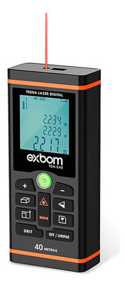 Trena Digital Laser Medidor Profissional Distancia 40 Metros 1