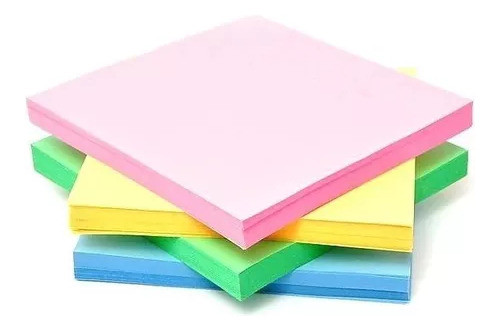 Taco Multicolor / Color 9 X 9 Cm X 400 Hojas X 25 Unidades 0