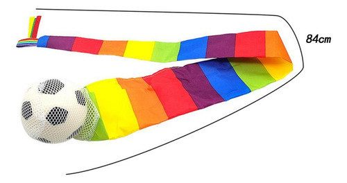Bola De Arco-íris Com Cauda Bola De Meteoro Colorida 65cm 1