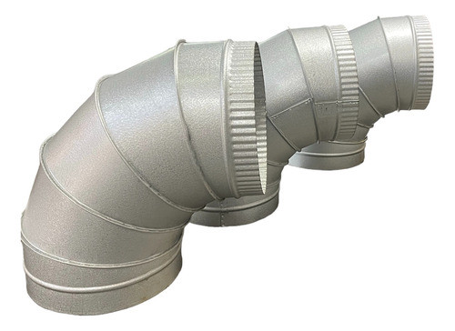 Curva 45° A Diametro 100 Mm En Galvanizado 0