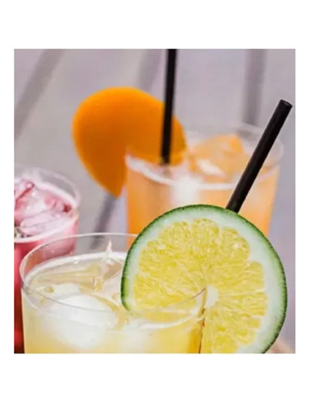 Canudo Biodegradável Milkshake/drink C/2500un Cor Preto 1