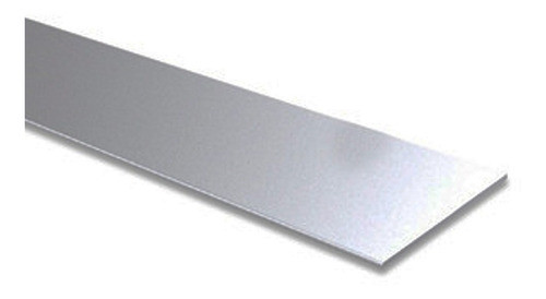 Perfil De Aluminio Plano 120 Mm 3 Mt Mundo Cima M 0