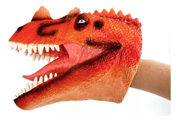 Titere Cabeza De Dinosaurio Tiranosaurio Rex T-rex Rojo 0