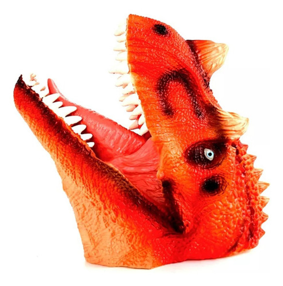 Titere Cabeza De Dinosaurio Tiranosaurio Rex T-rex Rojo 1