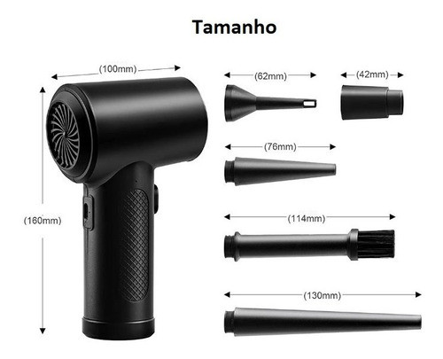 Mini Soprador De Poeira Computador Usb Portátil Recarregável 1