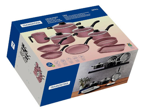 Juego Utensilios Bateria De Cocina Tramontina 10 Piezas Febo 1