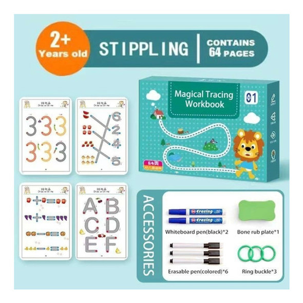 . 1 Kit Alfabetização Infantil Livro Cartilha De Contornos 1