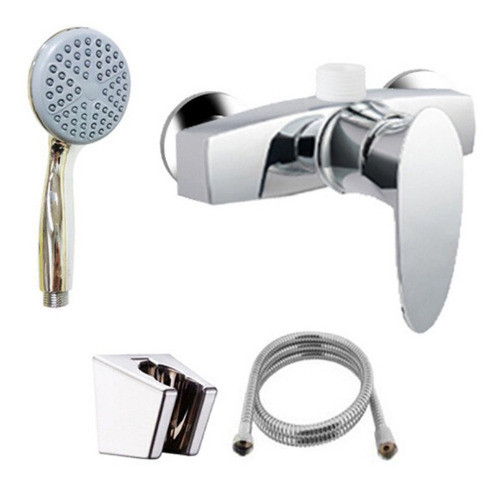 Monocomando Ducha Mozart 7230 Duchador Cromo Abs Plástico 0