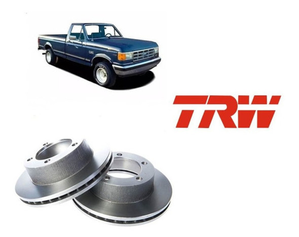 Kit X 2 Discos De Freno Ford F-100 / F-1000 Original Trw 0