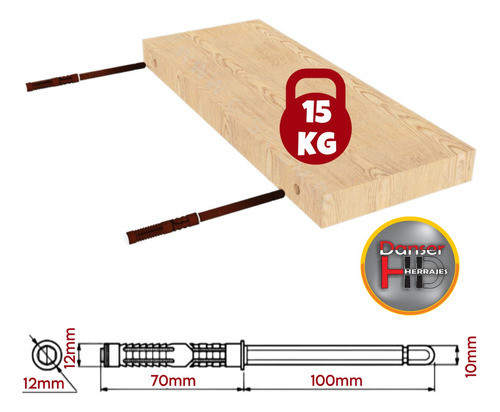 Soporte Invisible Oculto 10cm Para Estante Flotante 1
