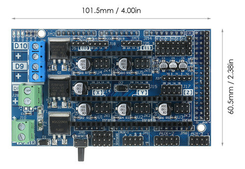 Painel Da Placa De Controle... Controle De Expansão De 4 Cam 1