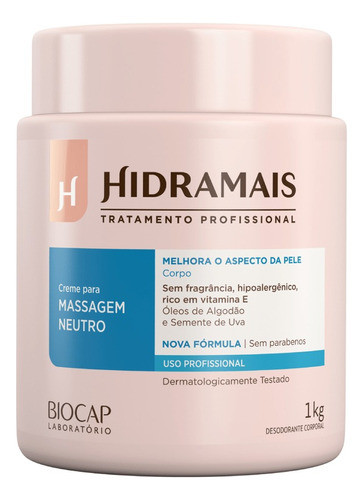 Kit Hidramais Localizada + Neutro + Linfatica 1kg Cada 1