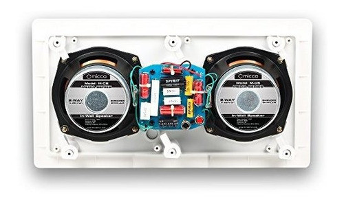 Micca Mcs Center Channel Inwall Speaker Con Doble Woofer De 1