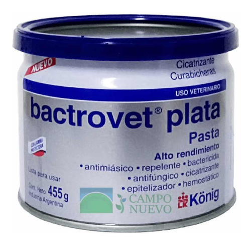 Curabichera Bactrovet Plata Cicatrizante 445gr 0
