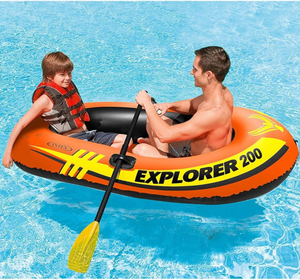 Bote Inflable Intex Explorer 200 185x94x41cm Pileta Lago Rio 1