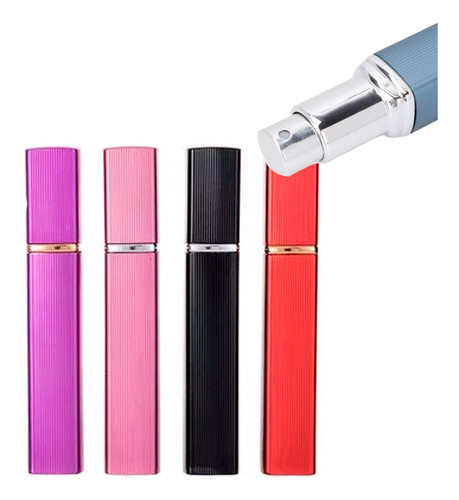 Set X4mini Perfumero Recargable A Rosca Portatil Tipo Labial 0